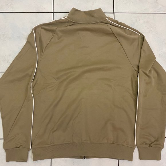 Nike Authentics Solo Swoosh Khaki Tan Brown Track Jacket DQ5003-247 BRAND NEW - Picture 3 of 3